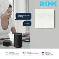 Thermostat intelligent Wi-Fi RKHK Tuya avec écran LED pour chauffage de l'eau, prix usine, bonne qualité, contrôle vocal via l'application Tuya pour chambre et hôtel
