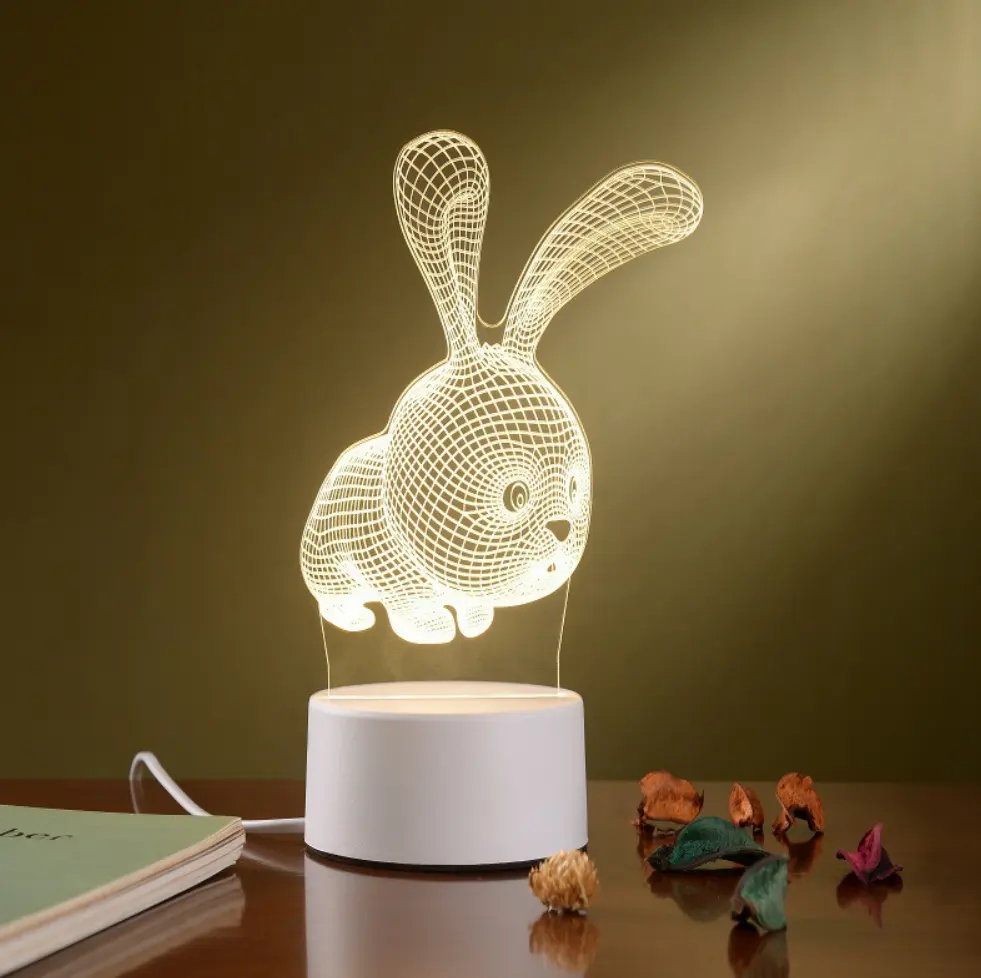 Customized Acrylic 3D Small Table Lamp LED gift Light