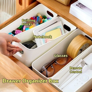 Portable Rectangular Desktop <b>Storage</b> Box Plastic Organizer for Household Dormitory Miscellaneous Items Phone Case Cosmetics-for - Product Image 2