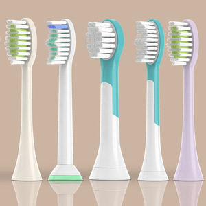 Tête de <span class=keywords><strong>brosse</strong></span> à dents électrique pour <span class=keywords><strong>Philips</strong></span> HX9023/6063/9033, tête de <span class=keywords><strong>brosse</strong></span> 3D s'adaptant aux dents pour un nettoyage profond équilibré multi-angles - Product Image 4