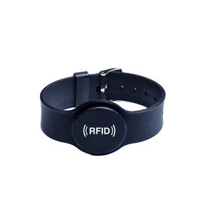 Bracelet personnalisé étanche et résistant aux intempéries pour club, complexe hôtelier, gestion de la adhérence SPA, en caoutchouc NFC NTAG213 RFID 13.56MHz pour l'accès - Product Image 1