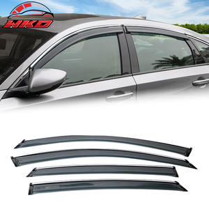 Pare-soleil de style OE pour Honda Accord 18-25 Sedan avec garniture chromée en acrylique, 4 pièces, protection des vitres latérales des portes de voiture - Product Image 1