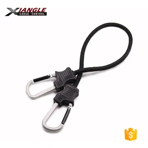 Hot Sales Bulk 8mm Elastic Bungee Cord Manufacturer Safety Motorcycle Bungee Cords With Carabiner Hooks