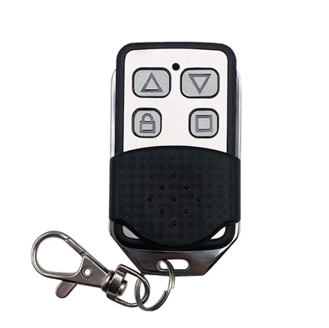 High Quality 12V Control Switch 433MHz/315MHz Wireless RF Remote Garage Door Control Metal Learning Code with Light 4 Buttons