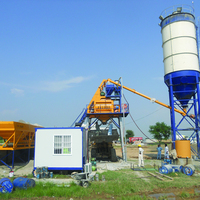 Centrale à béton commerciale HZS35 avec mélangeur JS750 pour les chantiers de construction, centrale à béton automatique