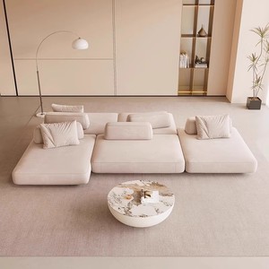 Meubles d'intérieur de luxe ultra-confortables, canapé modulaire rembourré Cloud, convertible de haute qualité pour salon - Product Image 1