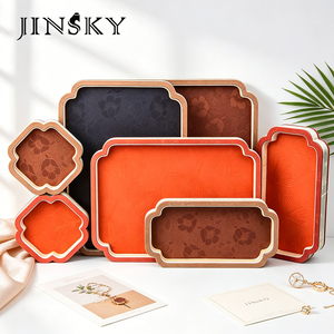 Bandeja de exhibición de joyas estilo palacio chino, plato retro para almacenamiento de pulseras, gemas de jade y adornos coleccionables - Product Image 3