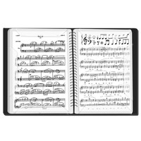 Carpeta para Partituras A4, Diseño Simple, Impermeable, Plegable, con Bolsillos para Partituras de Piano, Multifuncional, para Estudiantes, Venta al Por Mayor