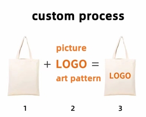 Custom Design Cotton <b>Canvas</b> Shopping Tote Bag with Long Ribbon/Rope Handle Promotional Carry with Logo Goods in Stock - Product Image 6