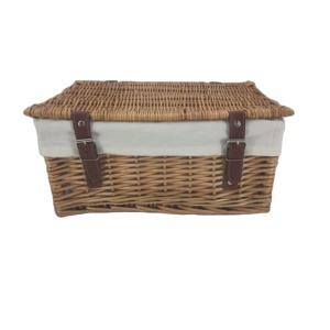 Cesto Rotondo in Vimini Senza Manici, Cesto Portaoggetti in Rattan per Bambini - Product Image 1