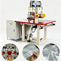 Machine automatique à double tête haute fréquence pour la fabrication de ponchos de pluie, équipement de soudage de vêtements de pluie en PVC, fabricant