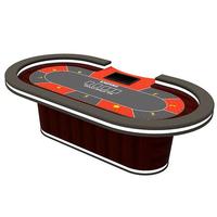 Table de Poker Texas garde Poker, en Led rouge, avec plateau à jetons