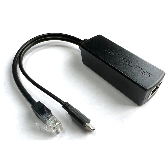 Gigabit PoE Splitter Micro USB/Type-C/DC IEEE 802.3af/at 10/100/1000Mbps Power Over Ethernet for IP Camera