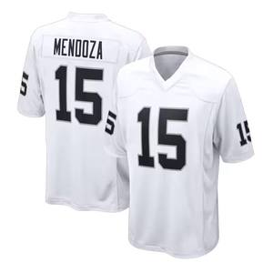 Maillot de football américain style Las Vegas 2026 imprimé par transfert thermique # 15 Fernando Mendoza # 2 Jeanty # Short Crosby 98 100% coton - Product Image 4