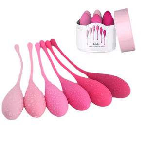 Kit de 6 boules vaginales en gros – Poids variés, étanches, rechargeables par USB, écologiques, jouet d'exercice pour le plancher pelvien - Product Image 1