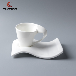 Tasse à <span class=keywords><strong>café</strong></span> en céramique blanche avec logo personnalisé tasse en porcelaine de 12oz avec glaçure unique parfaite pour les cafés et les cadeaux - Product Image 2