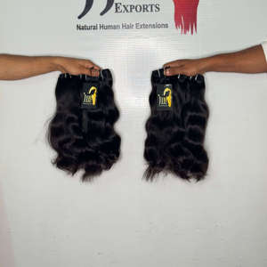 One Donor Raw Cambodian hair vendors cuticle aligned Temple Indian hair Weave bundles, Curly human hair Extensions - Product Image 1