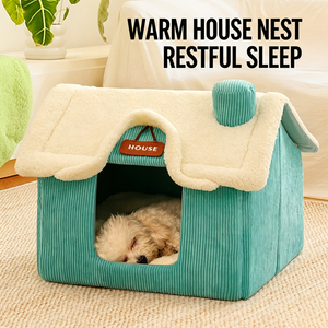 Nuevo Nido para Mascotas, Caseta Pequeña Tipo Bungalow, Cama para Perros y Gatos de Tamaño Mediano y Pequeño, Casa Cálida para Perros para Otoño e Invierno, Venta al por Mayor Transfronteriza - Product Image 3