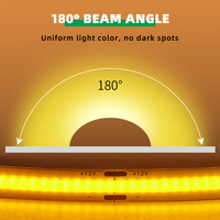 Bande LED COB 2700K 4000K 6500K Bandes LED flexibles 320 LED 12V Bande LED COB blanc chaud pliable Striscia LED