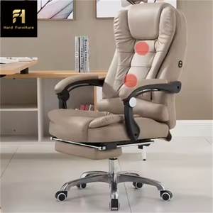 Moderner ergonomischer drehbarer PC-Stuhl Hochwertiger verstellbarer Kopfstützen lift <span class=keywords><strong>massage</strong></span> aus Leder für Konferenz computer - Product Image 1