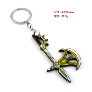Porte-clés en alliage de zinc avec pendentif des sept péchés capitaux, cadeau créatif, bijoux, porte-clés - Product Image 4