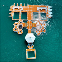 Plateforme flottante gonflable sur mesure pour piscine de mer, plateforme aquatique gonflable pour yacht avec filet