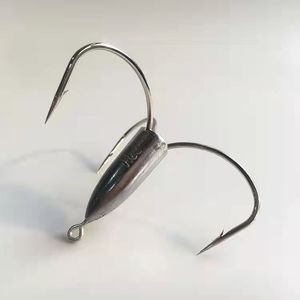 Hameçon triple avec lest en acier à haute teneur en carbone 3.5 pour la pêche à la carpe, à la truite, au bar, en eau douce et en eau salée - Product Image 1