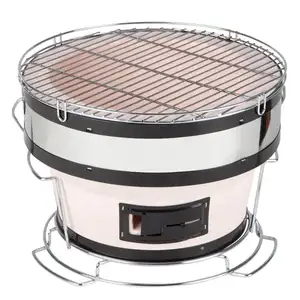 Runde Keramik Wand BBQ Barbecue Holzkohle Kieselgur Grills japanische Tischplatte Carbon Grill