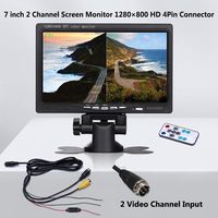 IPoster 7in HD couleur TFT LCD moniteur numérique IP68 large écran vue arrière caméra de recul pour voiture CCD Kit de capteur d'image