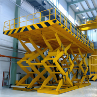 Elevador de Tijera Hidráulico de Doble Plataforma Jiuxin SJG con Certificación CE, Tamaño de Mesa 5400x2500MM, Elevador Fijo para Estacionamiento de Autos en Hoteles y Subterráneos