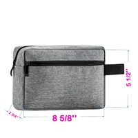 Trousse de Toilette Homme, Organisateur de Maquillage pour Homme, Étui de Voyage Cosmétique en Toile Zippé Rose, Petite Pochette en Coton Personnalisée pour Grossiste