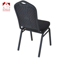 Chaise de banquet empilable en métal NOIR pour hôtels mariages événements commerciaux pour les marchés de l'UA modèle exporté pour une utilisation en conférence