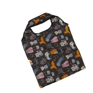 Customizable 210D Polyester RPET Eco-Friendly <b>Foldable</b> Oxford Carry Shopping <b>Bag</b> New Design Geometric Logo for Travel Reusable - Product Image 3