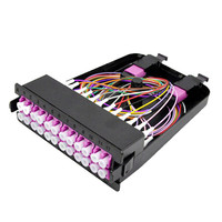 Module de cassette fibre optique 12 cœurs MPO MTP vers LC, cassette de brassage de fibres optiques multimodes OM3 OM4 pour centre de données, certifié CE ROHS REACH