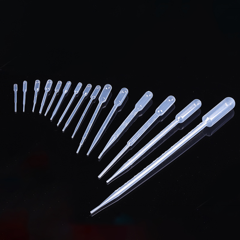 Одноразовая Пластиковая пипетка-капельница с несколькими спецификациями и шкалой, утолщенные лабораторные принадлежности, градуированная труба