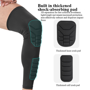 Erkekler kadınlar esnek basketbol futbol diz koruma uzun petek anti-çarpışma koşu açık alan sporları bacak diz koruma - Product Image 4