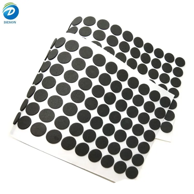 Deson EPDM Neoprene NBR Foam Bumpon Hardware SJ5303 Protection 3m Double Side Sealing Strip Hemisphere Rubber Gasket for chair