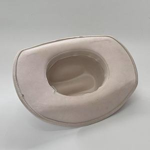 Chapeau <span class=keywords><strong>de</strong></span> cowboy en daim européen et américain à large bord incurvé avec décoration étoile pour les concerts <span class=keywords><strong>de</strong></span> musique country et les tenues décontractées - Product Image 4