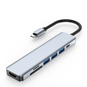 7 in 1 <strong>USB</strong> <strong>C</strong> Hub Multiport <strong>Adapter</strong> 100W PD SD/TF Card Reader+3 <strong>USB</strong>-<strong>A</strong>+USBC Docking Station for MacBook - Product Image 2