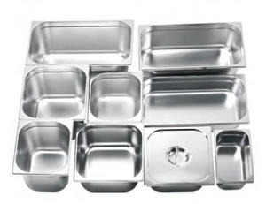 Bacs Gastronorm en acier inoxydable <span class=keywords><strong>de</strong></span> 1,0 mm d'épaisseur, robustes, taille complète, pour cuisine commerciale, restaurant, restauration - Product Image 2