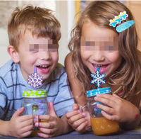 Kit de Suministros para Fiestas Temáticas de Frozen: Pulseras, Sellos, Pinzas para el Pelo, Mini Cuadernos, Lápices, Pajitas, Pegatinas, Juguetes y Bolsas de Regalo