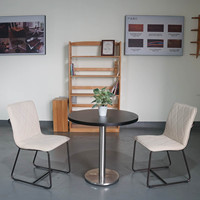 Table basse moderne en pin massif, plateau sans nœuds, couleur noyer, meubles de salon