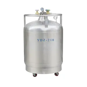 Küçük nitrojen gazı tüpü çift katmanlı vakum YDZ-50 Yds 35-210 kendinden basınçlandırma sıvı azot saklama kabı