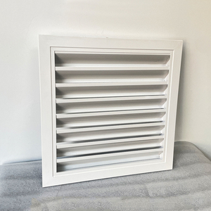 Grille de ventilation murale extérieure sur mesure en aluminium, résistante aux intempéries, avec design de canal de drainage - Product Image 2
