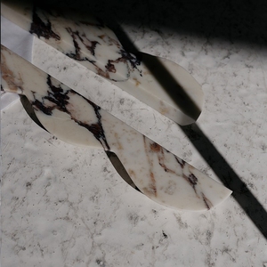 Stonekocc 100% đá tự nhiên sang trọng lượn sóng cửa Knob handcarved đá cẩm thạch tủ xử lý thanh lịch cổ điển trang trí nội thất nhà bếp ngăn kéo - Product Image 5