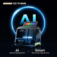 Máquina de Corte de Llaves Xhorse XCMT01GL Condor XC-TWINS 2026, Motor DC sin Escobillas de 200W, Pantalla LED de 1280x720, 10000-12000 RPM