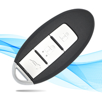 MS 3 Boutons Hatch Smart Keyless Car Remote Key Fob 433MHZ ID4A Chip pour N-issan RC Auto Vehicle Transponder Blank Key