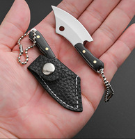 Couteau miniature à manche en bois noir, cadeaux promotionnels d'affaires, cadeau de pêche pour les pêcheurs