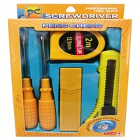 Ensemble d'outils à main G704, Kits d'outils à main, Tournevis, Couteau, Brosse, Pince, Marteau, Ruban adhésif, Produit à 1 $, Série 1$ Matériel et Outils