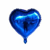 Ballon en feuille d'aluminium en forme de cœur de 18 pouces, couleur unie, ballon en mylar à l'hélium, décoration romantique pour la Saint-Valentin, anniversaire